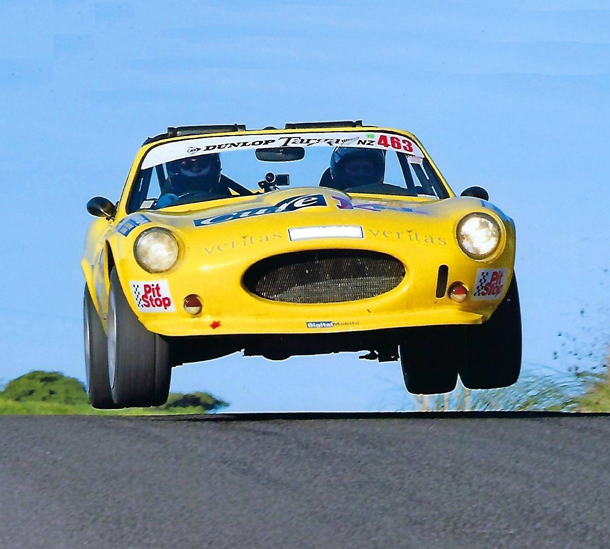 Tony Butler at full noise in a Targa Stage 