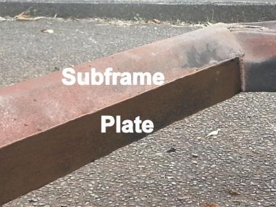 Subframe Stiffening Plate